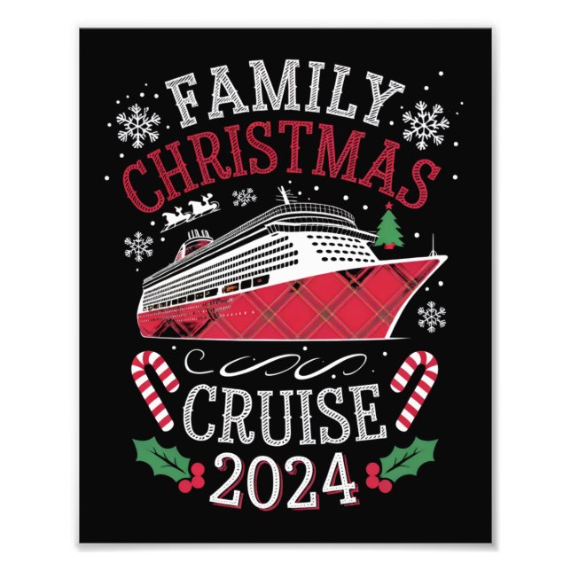 Impression Photo Équipe de croisière de Noël 2024 en famille (Devant)