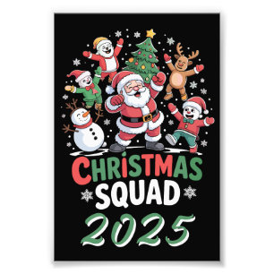 Impression Photo Équipe de Noël personnalisée 2025 Famille du Père 