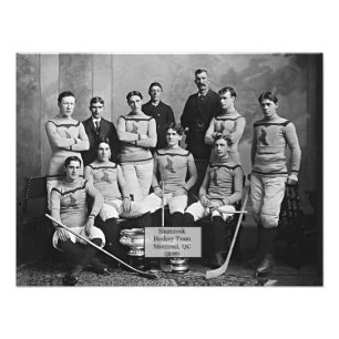 Impression Photo Équipe shamrock de hockey, Montréal, QC 1899,