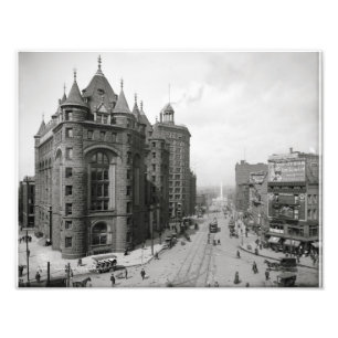 Impression Photo Erie County Savings Bank ~ Main & Niagara St. 1908