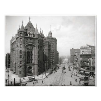 Impression Photo Erie County Savings Bank ~ Main & Niagara St. 1908