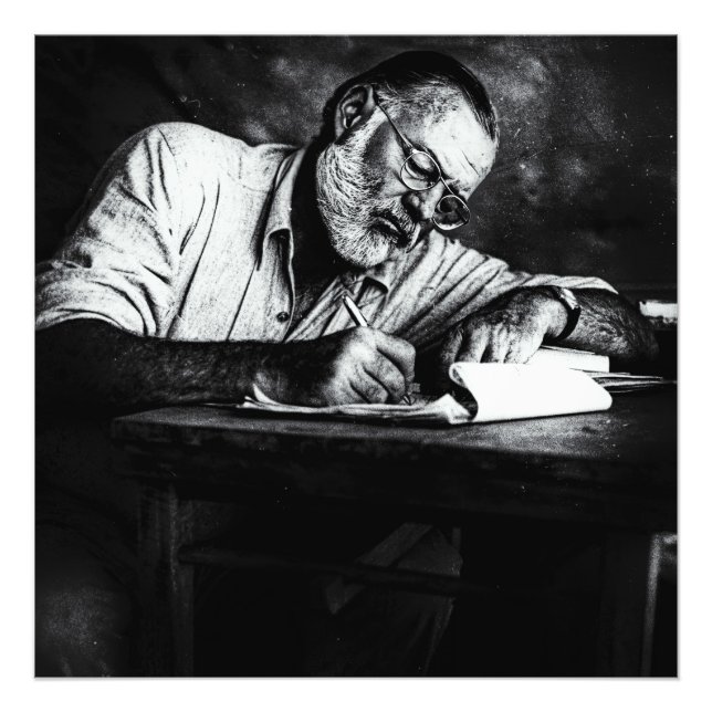 Impression Photo Ernest Hemingway au Kenya (Devant)