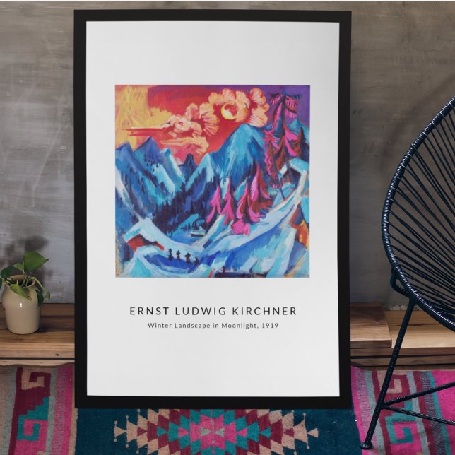 Impression Photo Ernst L. Kirchner - Paysage coloré Art moderne (Créateur téléchargé)