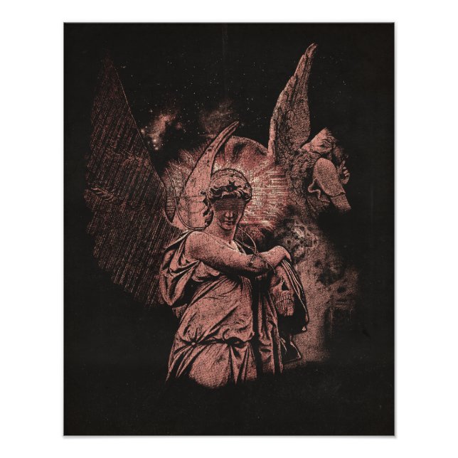 Impression Photo Erreur divine - Techno-Goth Streetwear Design (Devant)