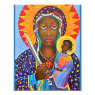 Impression Photo Erzulie Dantor Vierge noire Loa vaudou