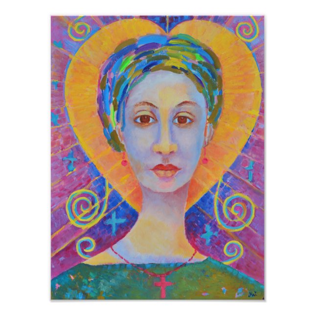 Impression Photo Erzulie Freda voodoo Orleans Dantor Wudu art (Devant)