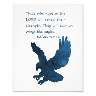 Impression Photo Esaïe 40 31 Bible Verse Aigle