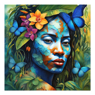 Impression Photo Esprit Orchidée "Yarumi" - Femmes en Amazonie