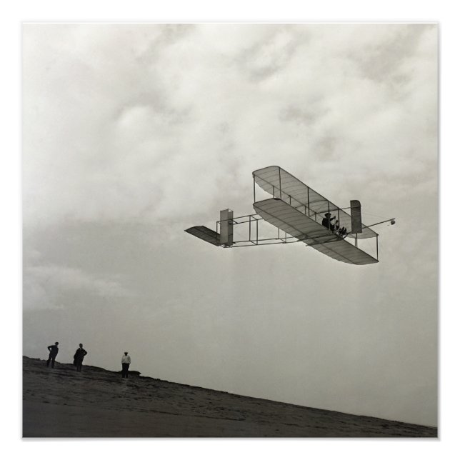 Impression Photo Essai de planeur Vol Aviation Wright Brothers (Devant)