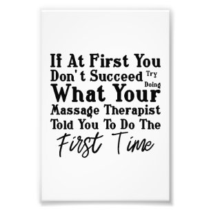Impression Photo Essayez de faire ce que votre massothérapeute