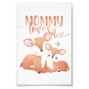 Impression Photo Est-ce que le cerf et la famille maman m'aime ?