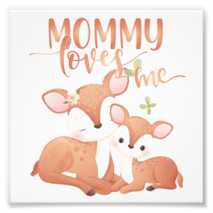 Impression Photo Est-ce que le cerf et la famille maman m'aime ?