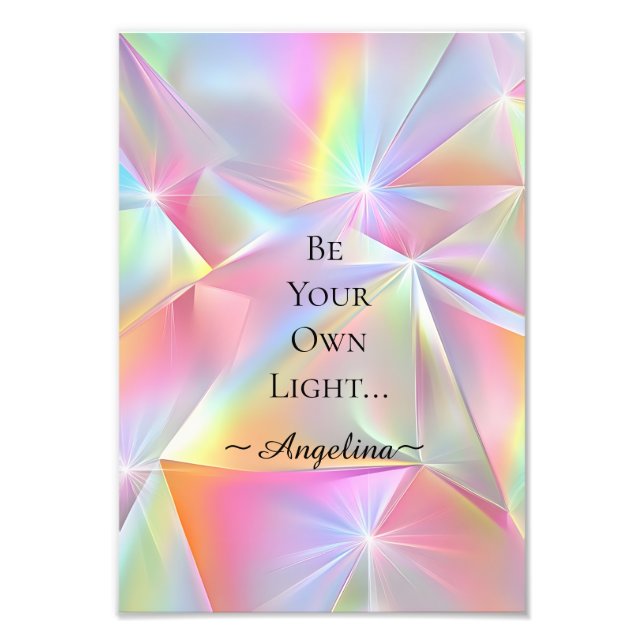 Impression Photo Esthétique holographique (Devant)