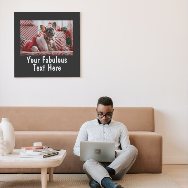 Impression photo et texte personnalisée (Créateur téléchargé)