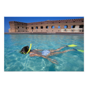 Impression Photo États-Unis, FL, Florida Keys, Fort Jefferson, 1846