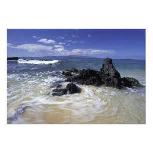 Impression Photo États-Unis, Hawaï, Maui, Maui, Makena Beach, Surf