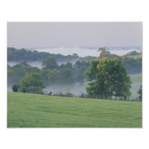 Impression Photo États-Unis, Kentucky. Collines ondoyantes du Blueg