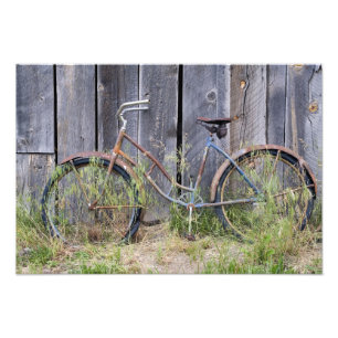 Impression Photo États-Unis, Oregon, Bend. Un vieux vélo délabré