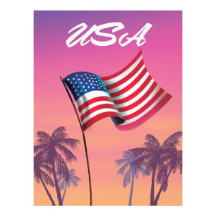 Impression Photo États-Unis Stars and stripes