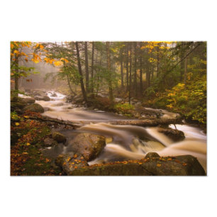 Impression Photo États-Unis, Vermont, East Arlington, Ruisseaux cou