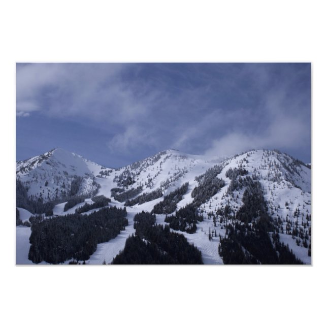 Impression Photo États-Unis, Washington, pistes de ski à (Devant)