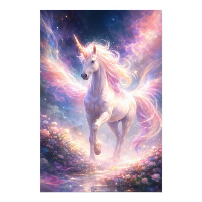 Impression Photo Ethereal Winged Unicorn of Light | ManJiangHong Fa (Devant)