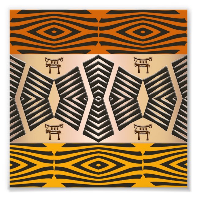 Impression Photo ethnic african tribal patall (Devant)