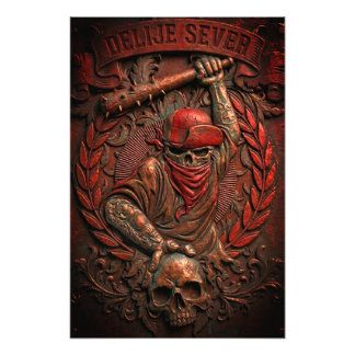 Impression Photo Étoile Rouge de Belgrade Ultras Hooligan en relief
