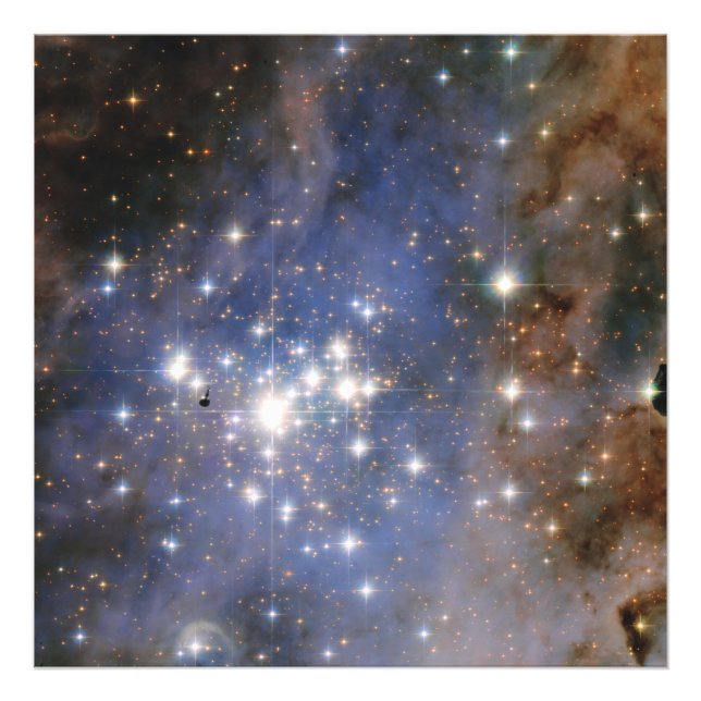 Impression Photo Étoiles de diamant dans la nébuleuse de Carina Hub (Devant)
