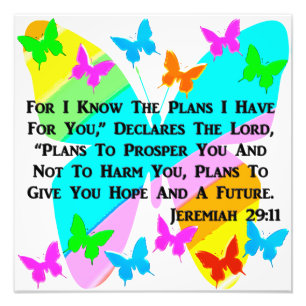 IMPRESSION PHOTO ÊTRE INSPIRÉ JEREMIAH 29:11