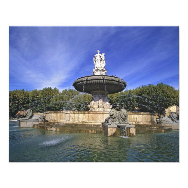 Impression Photo Europe, France, Aix-en-Provence. Fontaine (Devant)