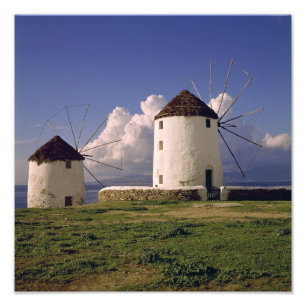 Impression Photo Europe, Grèce, Mykonos. Blanchi à la chaux