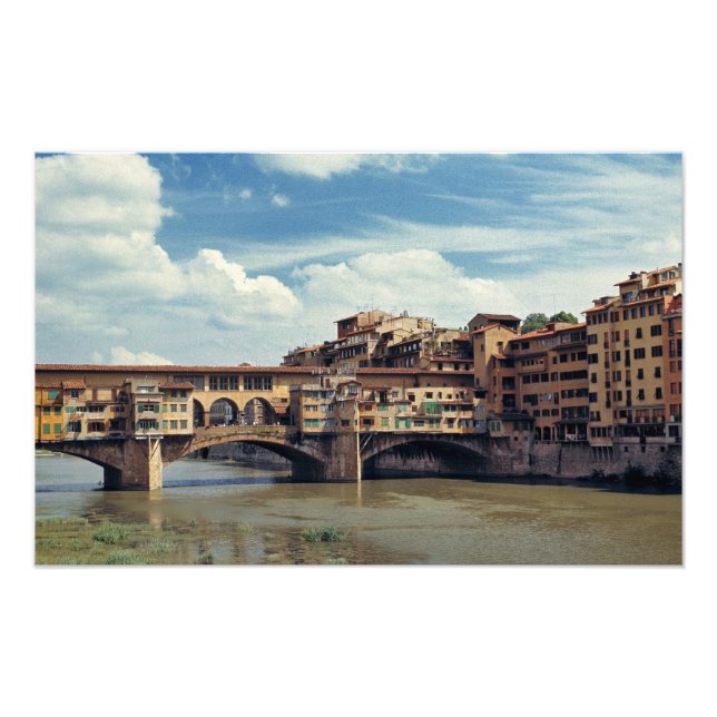 Impression Photo Europe, Italie, Florence. Le Ponte Vecchio (Devant)