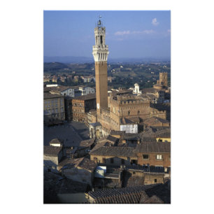 Impression Photo Europe, Italie, Sienne. Aperçu de la ville