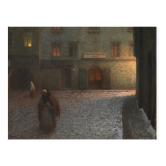 Impression Photo Evening Street (1906) Jakub Schikaneder