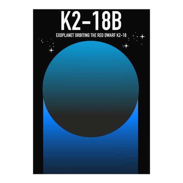 Impression Photo exoplanète K2-18b  (Devant)