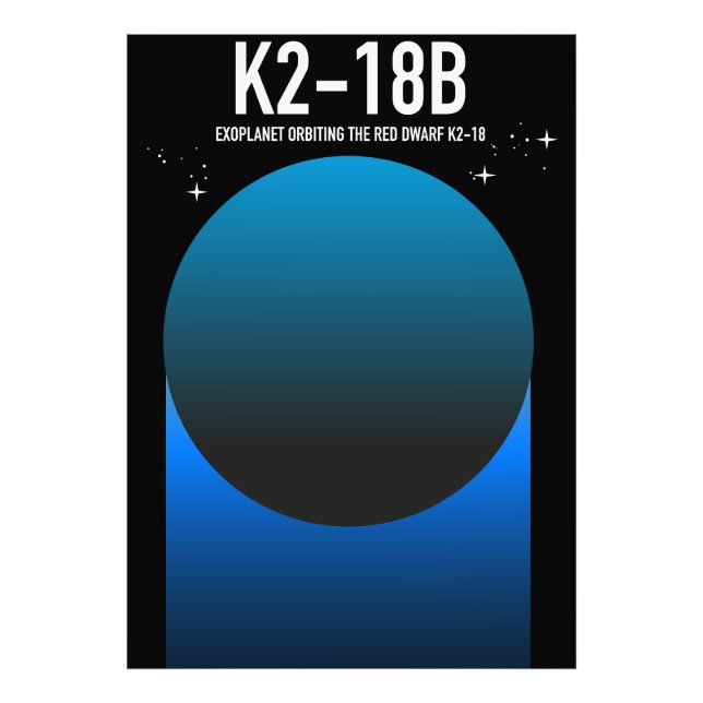 Impression Photo exoplanète K2-18b  (Devant)