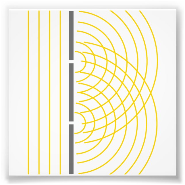 Impression Photo Expérience de science des particules de lumière à  (Devant)