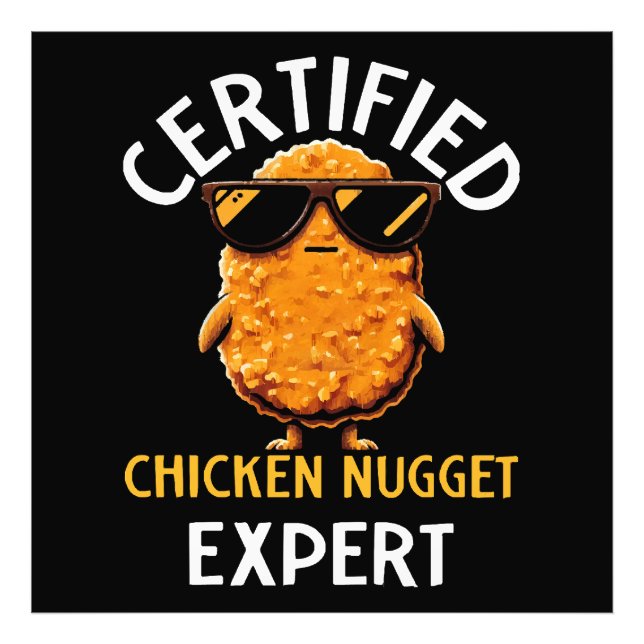 Impression Photo Expert certifié en nuggets de poulet (Devant)