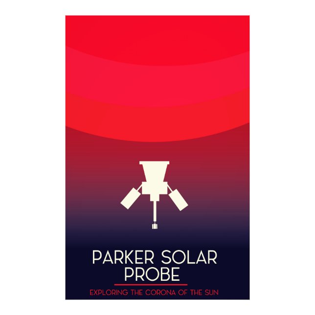 Impression Photo Exploration de la sonde solaire Parker (Devant)