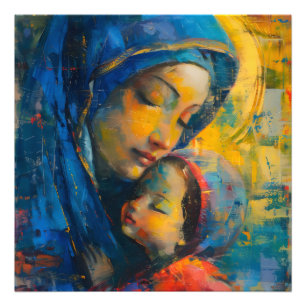 Impression Photo Expressionnisme Marie et Jésus