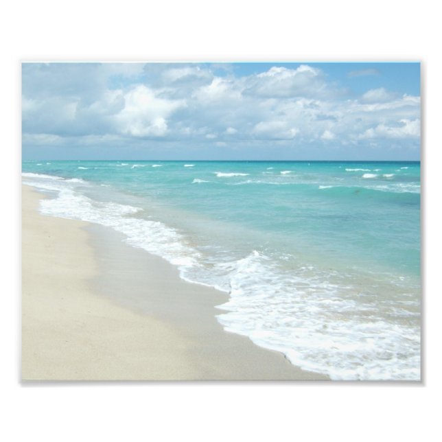 Impression Photo Extreme Relaxation Plage Vue Sable blanc (Devant)