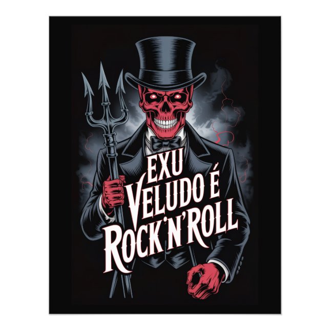 Impression Photo Exu Veludo é Rock'N'Roll #1 (Devant)