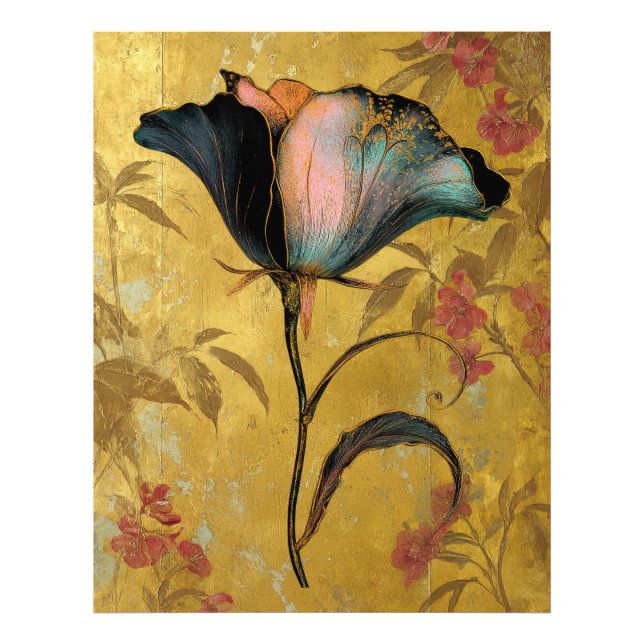 Impression Photo *~* F4  Elegant Flower Gold  Vintage 23 (Devant)