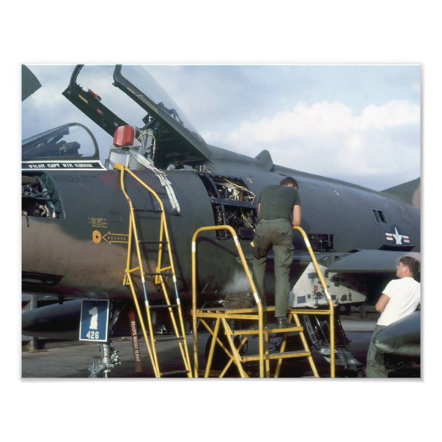 Impression Photo F-100 Vietnam 1968 Imprimer (Devant)