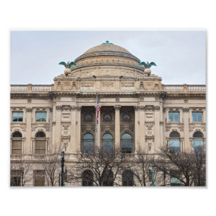 Impression Photo façade de la bibliothèque publique de milwaukee