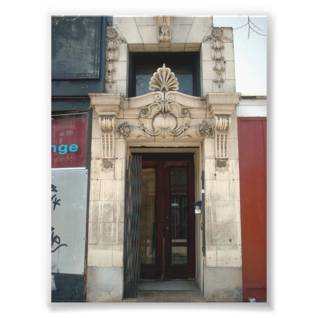 Impression Photo Façade décorative sur l'ancien bâtiment à Buffalo  (Devant)
