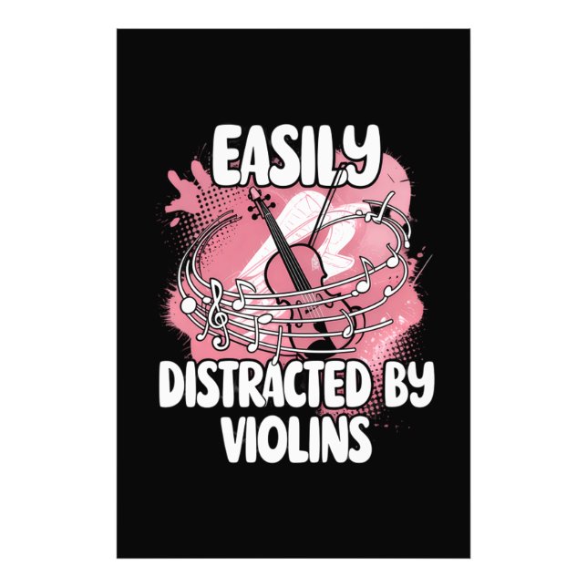Impression Photo Facilement Distrait Par Les Violons (Devant)