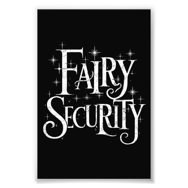Impression Photo Fairy Security Drôle Costume d'Halloween (Devant)