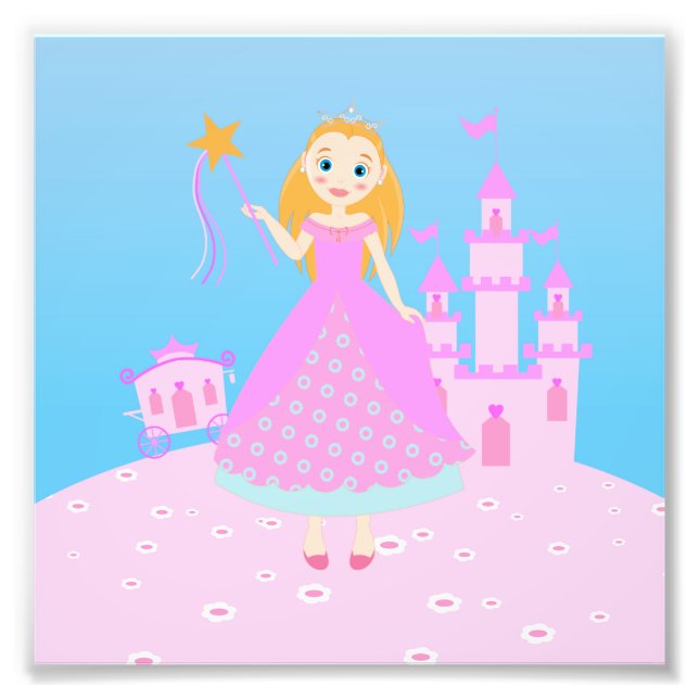 Impression Photo Fairytale Princess à Pink Birthaday (Devant)